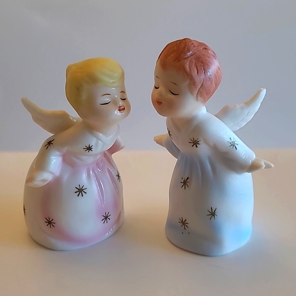 Schmid Bros Kissing Angels Figurines - Picture 1 of 9